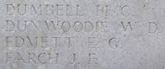 Eric's name is inscribed on Messines Ridge NZ Memorial to the Missing, West-Flanders, Belgium.