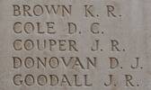 James Couper's name is inscribed on Tyne Cot Memorial to the Missing, Belgium.