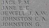 Edwin's name is inscribed on Caterpillar Valley NZ Memorial to the Missing, France.