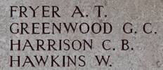 Gascoyne's name is on Chunuk Bair New Zealand Memorial to the Missing, Gallipoli,Turkey.