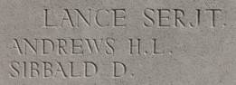 David's name mis inscribed on Messines Ridge NZ Memorial to the Missing, West-Flanders, Belgium.