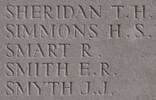 Thomas Sheridan's name is inscribed on Messines Ridge NZ Memorial to the Missing, West-Flanders, Belgium.