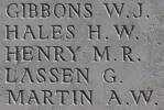 Walter's name is inscribed on Caterpillar Valley NZ Memorial to the Missing, France.