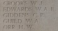 Cecil's name is inscribed on Messines Ridge NZ Memorial to the Missing, West-Flanders, Belgium.