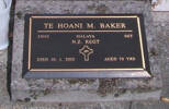 34042, Malaya, Sgt TE HOANI M. BAKER, NZ Regt, died 10.1.2002 aged 70 years. He is buried in the Taruheru Cemetery, Gisborne 