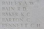 Kenneth's name is inscribed on Messines Ridge NZ Memorial to the Missing, West-Flanders, Belgium.