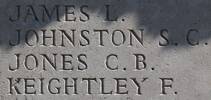 Leslie's name is inscribed on Caterpillar Valley NZ Memorial to the Missing, France.
