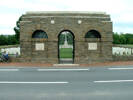 Entrance to Marcoing British Cemetery, Nord, France.