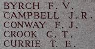 Franklin's name is on Lone Pine Memorial to the Missing, Gallipoli, Turkey.