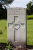 Edmund's gravestone, Cannock Chase War Cemetery Staffordshire, England.