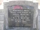 Grave of Maxwell [Max] BEATTIE
Bromley Cemetery, corner of Keighleys and Linwood Avenue, Christchurch, New Zealand
Photographed 2 January 2013
