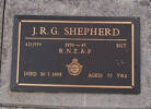 Sgt J R G SHEPHERD 1939-1945 RNZAF  # 4211559 
Died 30 July 1995 aged 72 yrs
He is buried in the Taruheru Cemetery, Gisborne
Blk RSAAS Plot157