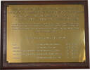 This plaque in St Mary&#39;s Church Chediston was given by the people of Chediston. 2002