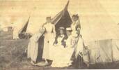 L-R: Gertrude Littlecott, Emily Jane  Peter, Grace Webster &amp; Annie Hiatt at No 4 General Hospital of the Mooi River Camp