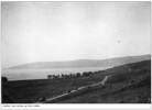 This photo shows a view coming out from Galilee, during WWII.
The photo is one of a series of tiny photos taken by my father, Bernie/Bernard John Jenkins, during WWII; he sent these photos to his wife back home in New Zealand. The photo was provided to me by my brother John Charles Jenkins, who encouraged me to upload it to this site.