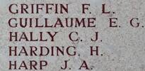 Charles Hally's name is on Lone Pine Memorial to the Missing, Gallipoli, Turkey.