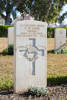 Eric's gravestone Enfidaville War Cemetery, Tunisia.