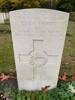 Grave marker from George Dobbin's grave at Jonkerbos War Cemetery, Nijmegen, The Netherlands. 