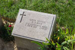Gravestone Edward Rice, Shrapnel Valley Cemetery, Gallipoli, Turkey.