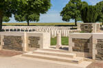Entrance to Beaulencourt British Cemetery, Somme, Pas-de-Calais, France.