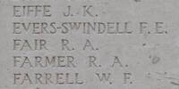 Richard's name is inscribed on Tyne Cot Memorial to the Missing, Belgium.