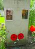 On a visit to Great Uncle Will&#39;s  grave , (July 2014), I laid Peace Poppies and laminated photos of Will on his headstone.
