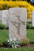 Carnegie's gravestone, Sangro River War Cemetery, Italy.