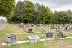 Rangiriri Cemetery NZ. Leonard's grave can clearly be seen extreme left third row.