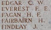Charles Edgar's name is on Lone Pine Memorial to the Missing, Gallipoli, Turkey.