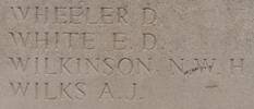 Arthur's name is inscribed on Messines Ridge NZ Memorial to the Missing, West-Flanders, Belgium.