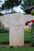 Charles's gravestone, Cassino War Cemetery, Italy.