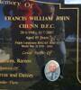 Te Awamutu Grave Stone FLT LT Francis William John Chunn