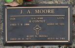 S.A.W., 3526 L/Cpl J A MOORE, 6th Contgt., died 7 September 1964 aged 85 years. RUBY N MOORE, died 29.9.1977 aged 94 yrs