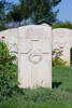 Newton's gravestone, Cassino War Cemetery, Italy.