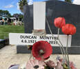 Duncan McINTYRE - born . 4.6.1921 - Died 9.8.2019 He is buried in the Taruheru Cemetery, Gisborne Block 42 Plot 358 