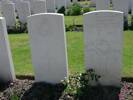 Headstone of Private Cecil Eginton - at Belgium.