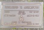 Desmond Yarborough Andrewes bronze plaque in Kohukohu Cemetery Hokianga
