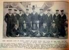 'New Zealand Lads in Blue: Group of boys from the land of the Kiwi and Moa serving on board HMS [sic] Australia'.
Published in 1915