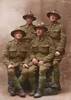 Four 3rd Auckland NCO's. Seated L-R, George McLaren & Henry Rowe. Standing L-R, Thomas Black & Frank Coulam. Photo take in Saint Omer France 22 May 1917.