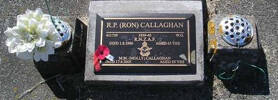 Callaghan Ronald Patrick Grave Plaque
