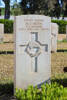 Major's gravestone, Enfidaville War Cemetery, Tunisia.
