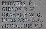 William's name is inscribed on Caterpillar Valley NZ Memorial to the Missing, France.