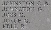 Charles's name is inscribed on Caterpillar Valley NZ Memorial to the Missing, France.