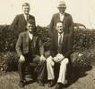 First 4 men enlisted at Waiuku 1914b- Reunion 1947.
Standing: Alec Glass, Bob Hammond
Seated: Frank Knight, Henry Eisenhut