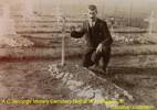 Photo of my great uncle Albert Charles Jennings next to the grave site of W H Pepper. Photo probably take 1908 as albert returned to Nelson, NZ after serving in the Boer War followed by working in the Pretoria Police Force. 