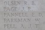Edgar's name is inscribed on Tyne Cot Memorial to the Missing, Belgium.