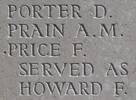Frank's name is inscribed on Caterpillar Valley NZ Memorial to the Missing, France.