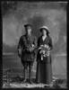 Portrait of Edmund Colin Nigel Robinson and his bride Mary Read, 11 Sep 1915, Wellington, by Berry &amp; Co. Purchased 1998 with New Zealand Lottery Grants Board funds. Te Papa (C.025187)