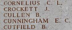 Blair's name is on Lone Pine Memorial to the Missing, Gallipoli, Turkey.