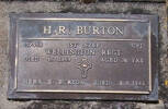 1st NZEF, 10/958 Cpl H R BURTON, Wellington Regt, died 4 July 1969 aged 76 years; MERA E BURTON, died 3 May 1984. Both are buried in the Taruheru Cemetery, Gisborne Block RSA Plot 516